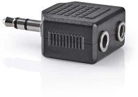 Nedis CAGB22945BK Sztereó jack elosztó | 3,5 mm jack dugó - 2x 3,5 mm jack aljzat () kép