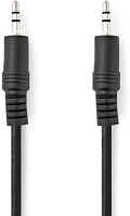 Nedis CAGL22000BK30 Sztereó audiokábel | 3.5 mm Dugasz | 3.5 mm Dugasz | Nikkelezett | 3.00 m | kép
