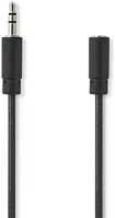 Nedis CAGL22050BK20 3,5mm jack hosszabító hábel, 3,5mm sztereó jack dugó - 3,5mm sztereó kép