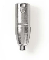 Nedis CAGP15930ME RCA Aljzat | Nikkelezett | Egyenes | Fém | Ezüst | 10 db | Boríték kép