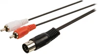Nedis CAGL20200BK10 Din  - 2x rca kábel - 1,0 m kép