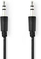 Nedis CAGP22005BK30 mm Dugasz | 3.5 mm Dugasz | Nikkelezett | 3.00 m | Kerek | Fekete | Boríték kép