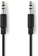 Nedis CAGP22010BK10 3.5 mm Dugasz | Nikkelezett | 1.00 m | Tekercselt | Fekete | Boríték kép