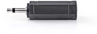 Nedis CAGP22934BK Mono audio adapter | 3.5 mm Dugasz | 6.35 mm Aljzat | Nikkelezett | Egyenes | kép