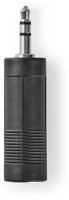 Nedis CAGP22935BK Sztereó audio adapter | 3.5 mm Dugasz | 6.35 mm Aljzat | Nikkelezett | kép