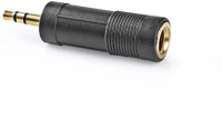 Nedis CAGP22935BKG-1 Aranyozott 3.5mm jack - 6.3mm jack adapter kép