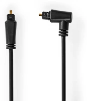 Nedis CAGP25200BK10 Toslink optikai kábel 90° csatlakozóval - 1 m kép
