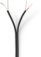 Nedis CAGW2200BK1000 Audio kábel | 2 x 0.12 mm² | CCA | 100.0 m | Kerek | PVC | Fekete | Zsugor kép