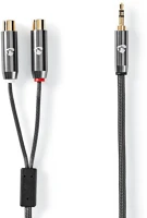 Nedis CATB22250GY02 Aranyozott | 0.20 m | Kerek | Gun Metal Szürke / Szürke | Ablakos Fedő kép