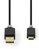 Nedis CCBW60601AT20 Usb kábel, usb2.0 gen 1, usb-a dugó - usb-c dugó, 60 w | 480 mbps, 2 m kép