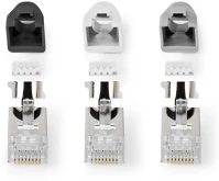 Nedis CCBW89390GY RJ45 csatlakozó | RJ45 Pass Through | Szilárd/szálas FTP CAT7 | Egyenes | kép