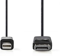 Nedis CCGB37400BK20 Mini displayport - displayport kábel - 2,0 m kép