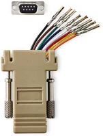 Nedis CCGB52820IV Soros adapter | Adapter | D-SUB 9-Tűs Aljzat | RJ45 Aljzat | Nikkelezett | kép