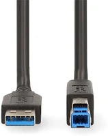 Nedis CCGB61100BK20 Usb 3.2 gen 1 | usb-a dugasz - usb-b dugasz | 5 gbps | nikkelezett | 2,00 m kép