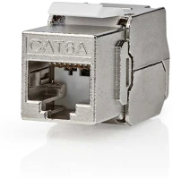 Nedis CCGB89730ME Keystone | cat6a | rj45 aljzat | s/ftp | fém | doboz kép