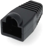 Nedis CCGB89900BK Húzásirányú tehermentesítő tömítés | RJ45 | PVC | Fekete | Doboz | kép