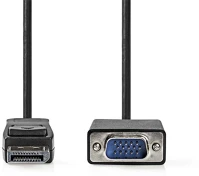 Nedis CCGL37301BK10 Displayport -> vga kábel 1080p - 1m kép