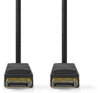 Nedis CCGL38010BK20 Displayport 2.1 kábel, 8k@60hz, aranyozott csatlakozók, 2m kép