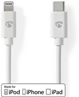 Nedis CCGL39650WT10 usb 2.0, usb-c - apple lightning 8-pin kábel mfi engedélyes apple kép