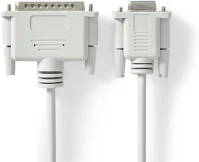 Nedis CCGL52135IV20 Soros kábel | D-SUB 25-Tűs Dugasz | D-SUB 9-Tűs Aljzat | Nikkelezett | 2 kép