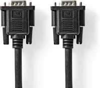 Nedis CCGL59100BK50 VGA kábel | VGA Dugasz | VGA Aljzat | Nikkelezett | Maximális felbontás: kép