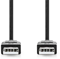 Nedis CCGL60000BK20 Usb a apa - usb-a apa kábel, usb2.0, hossz: 2m kép