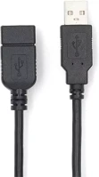 Nedis CCGL60010BK20 USB Ccgl60010bk20 usb hosszabító / toldó kábel, usb2.0, hossz: 2m kép