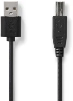 Nedis CCGL60101BK30 USB kábel | USB 2.0 | USB-A Dugasz | USB-B Dugasz | 480 Mbps | Nikkelezett | kép