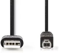 Nedis CCGL60101BK30 USB2.0 Ccgl60101bk30 usb2.0, usb a - b kábel, 480mbs, hossz 3m kép