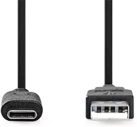 Nedis CCGL61650BK10 USB 3.2 GEN 1 USB-A dugó - USB-C (USB C) dugó kábel, 60W, 10 Gbps, 1m kép