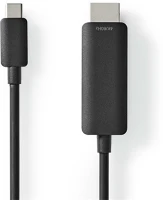 Nedis CCGL64655BK20 Usb c (usb-c) - hdmi kábel, usb 3.2 gen 1, 4k@60hz, hossz 2m kép