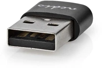 Nedis CCGP60920BK USB-A Adapter | USB 2.0 | USB-A Dugasz | USB-C kép