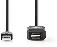 Nedis CCGP60EXTBK100 Aktív  usb (apa - anya) aktív hosszabbító kábel 10m - fekete kép