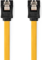 Nedis CCGP73250YE10 SATA kábel | 6 Gbps | SATA 7-Tűs Aljzat | SATA 7-Tűs Aljzat | Nikkelezett kép