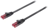 Nedis CCGP85215BK10 Utp cat6 lapos patch kábel - 1 m - fekete kép
