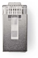 Nedis CCGP89303ME RJ45 csatlakozó | Dugasz | Sodrott STP CAT5 | Egyenes | Aranyozott | 10 db | kép