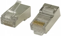 Nedis CCGP89306ME Árnyékolt rj45 8p8c csatlakozó - tömör cat6 ftp kábelekhez - 10 db kép