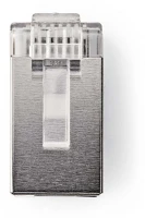 Nedis CCGP89307ME RJ45 csatlakozó | Dugasz | Sodrott STP CAT6 | Egyenes | Aranyozott | 10 db | kép