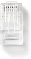 Nedis CCGP89330TP RJ45 csatlakozó | RJ45 Pass Through | Tömör UTP Vezetékhez CAT5 | Egyenes kép