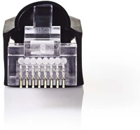 Nedis CCGP89350BK RJ45 csatlakozó | Dugasz | Tömör UTP Vezetékhez CAT5 | Egyenes | kép