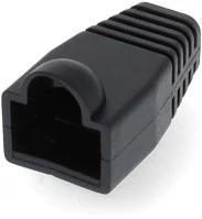 Nedis CCGP89900BK Húzásirányú tehermentesítő tömítés | RJ45 | PVC | Fekete | Műanyag kép