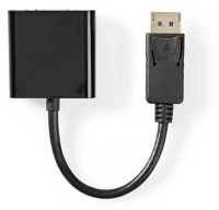 Nedis CCGT37350BK02 DisplayPort adapter | DisplayPort Dugasz | VGA Aljzat | 1080p | Nikkelezett | kép