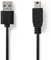 Nedis CCGT60300BK10 USB kábel | USB 2.0 | USB-A Dugasz | USB Mini-B 5 Érintkezős Dugasz | 7.5 kép