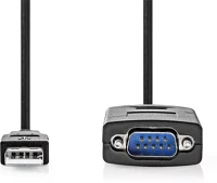 Nedis CCGW60852BK09, USB Ccgw60852bk09, usb - rs232 (adapter) kábel, 0,9m kép