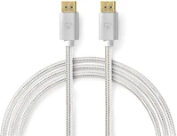 Nedis CCTB37014AL20 displayport 1.4 kábel, displayport dugó - display port dugó, aranyozott kép