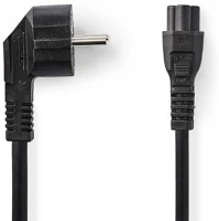 Nedis CEGB10100BK20 Tápkábel | Földelt Csatlakozó Dugó | IEC-320-C5 | Szögben | Egyenes | kép