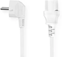 Nedis CEGL10000WT100 Tápkábel | Földelt Csatlakozó Dugó | IEC-320-C13 | Szögben | Egyenes | kép