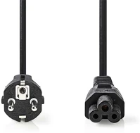 Nedis CEGL10130BK30 Notebook / laptop tápkábel iec-320-c5, 3 x 0.75 mm, hossz 3m kép