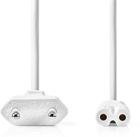 Nedis CEGL11040WT20 Táp kábel iec-320-c7, 2 x 0.75 mm˛, hossz 2m, fehér, kép