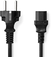 Nedis CEGP10030BK20 Tápkábel | Földelt Csatlakozó Dugó | IEC-320-C13 | Egyenes | Egyenes | kép